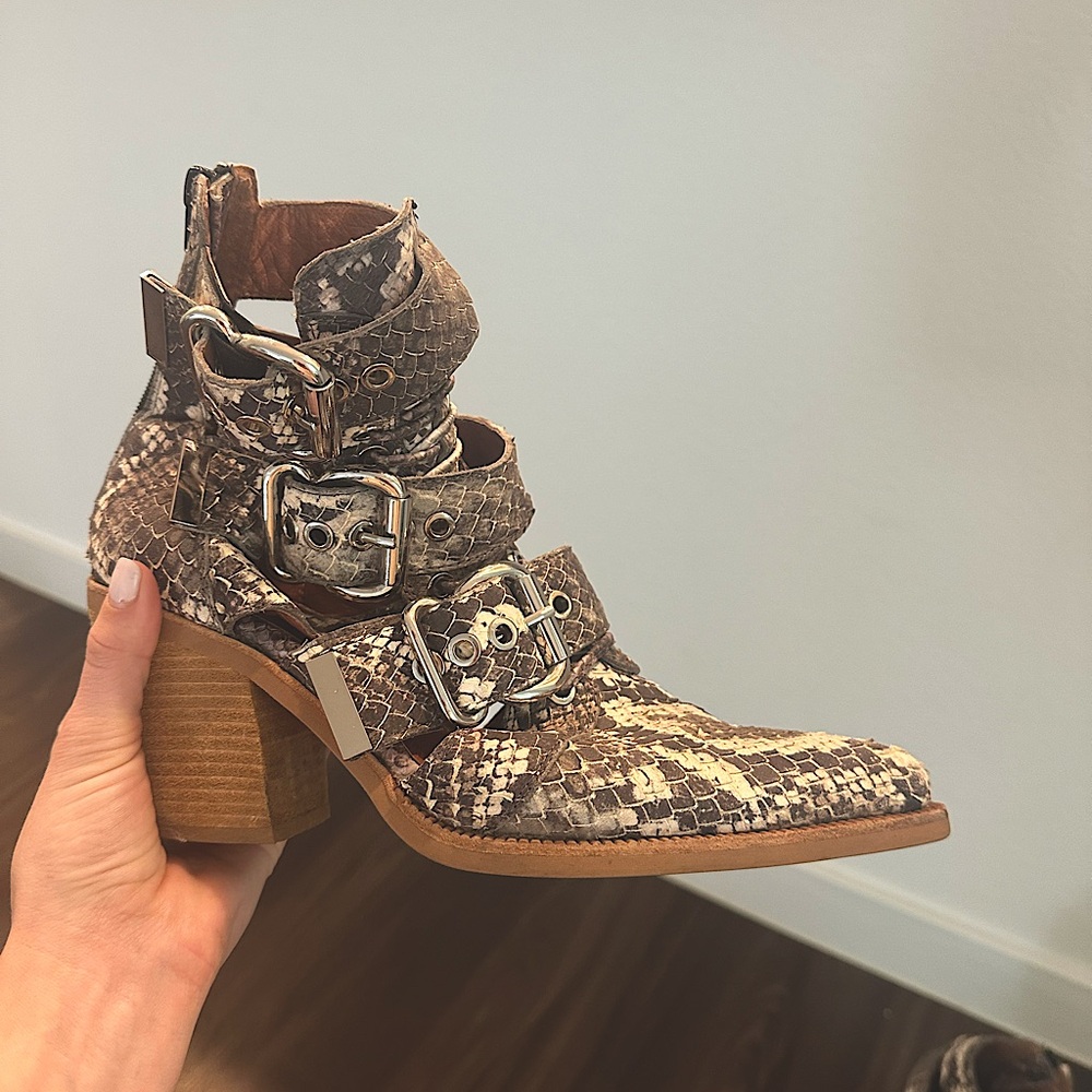 Jeffrey Campbell Caceres Snake Buckle Boot 2018 Collection